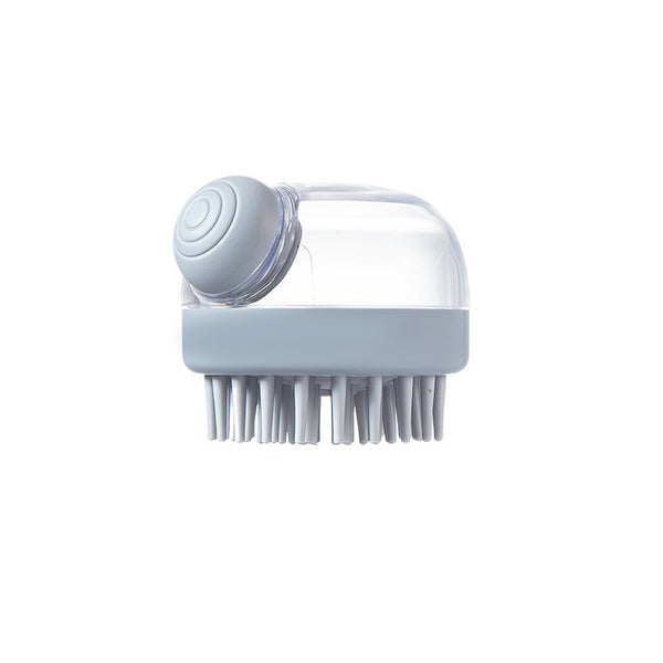 Soft Silicone Bristle Brush With Soap Dispenser